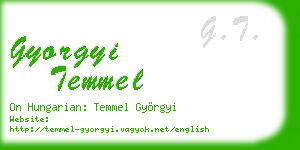 gyorgyi temmel business card
