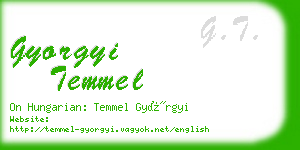 gyorgyi temmel business card